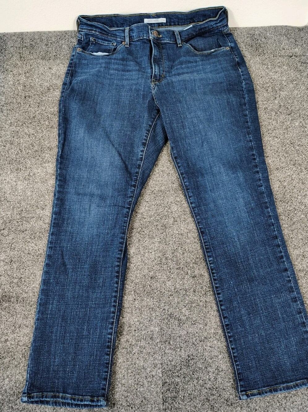 Levi’s 505 Jeans Men's 32 x 30 Dark Blue Denim Stretch Classic Straight EUC